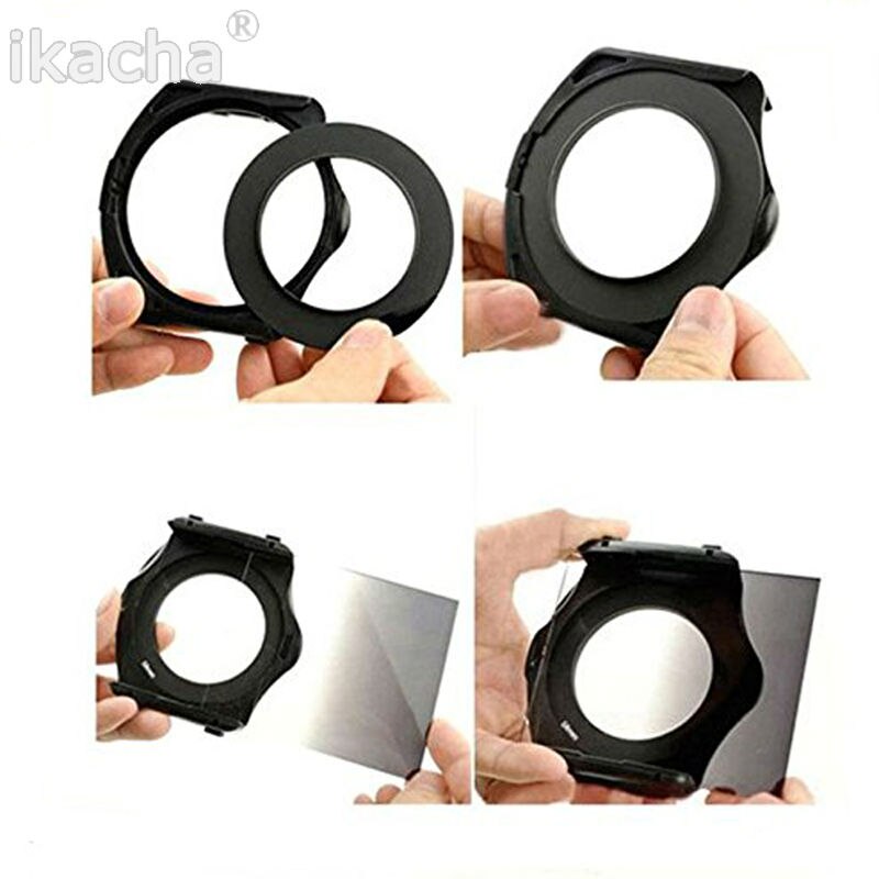 Gradiënt grijsfilter kit nd2 4 8 + 16 blue orange rood filter + 9 adapter ring houder voor cokin p serie voor alle camera