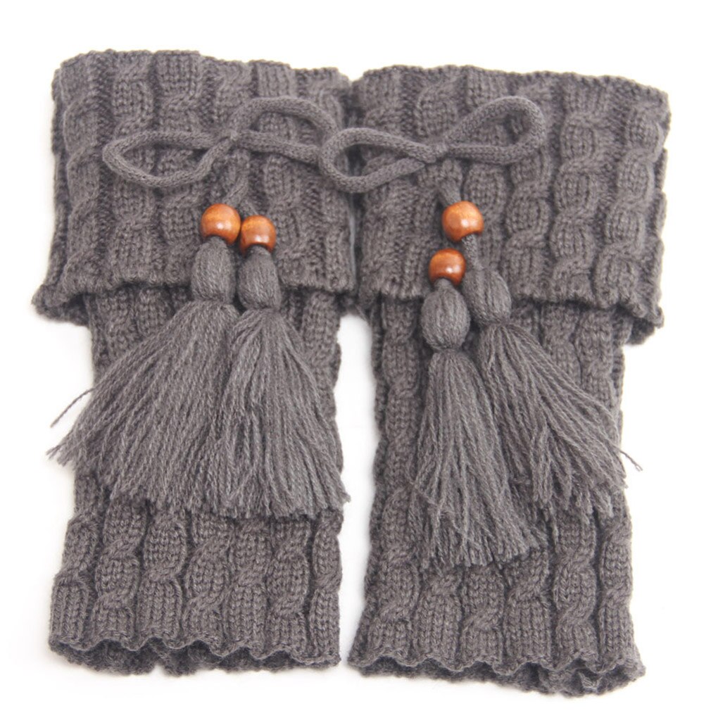 1 Pair Knitted Leg Warmers Women Crochet Boot Cuffs Leg Warmer Woman Boho Boots Socks Lady Winter Boot