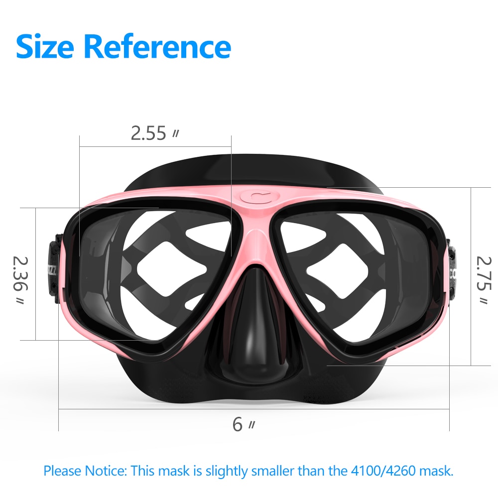 COPOZZ-mascarilla de buceo , sin empañamiento, snorkel, gafas de buceo, sello, máscara de vidrio templado para buceo, gafas para hombres y mujeres