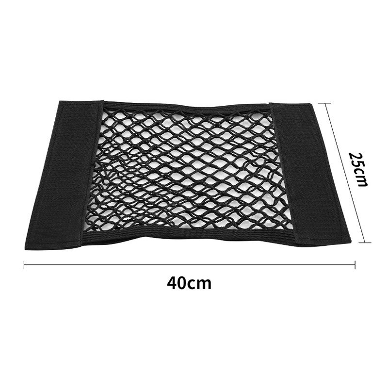 Mesh in trunk organizer car trunk net nylon suv auto cargo storage mesh organizer in bagagerum til biler bagagenet rejser lomme: 40 cm x 25cm