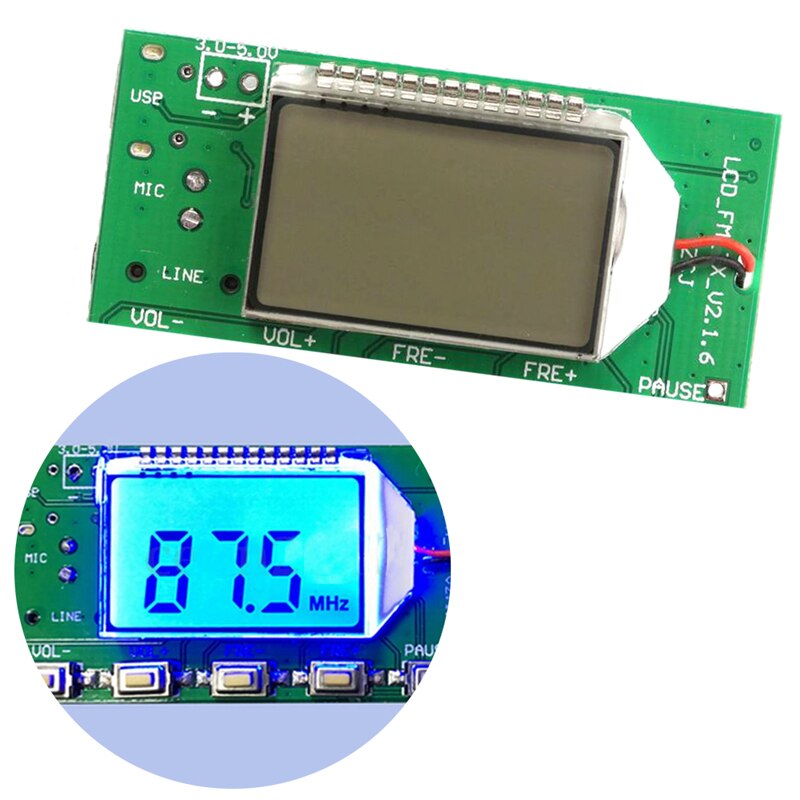 Hottest FM Transmitter Digital Module DSP PLL Wireless Stereo Microphone 87-108MHz