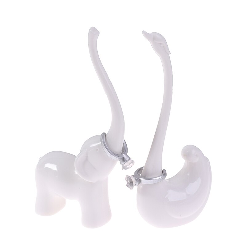 Ringen sieradenrek zwaan/olifant displaystandaard modelbouwbenodigdheden decoratieve sieradenhouder beeldjes miniaturen opslag