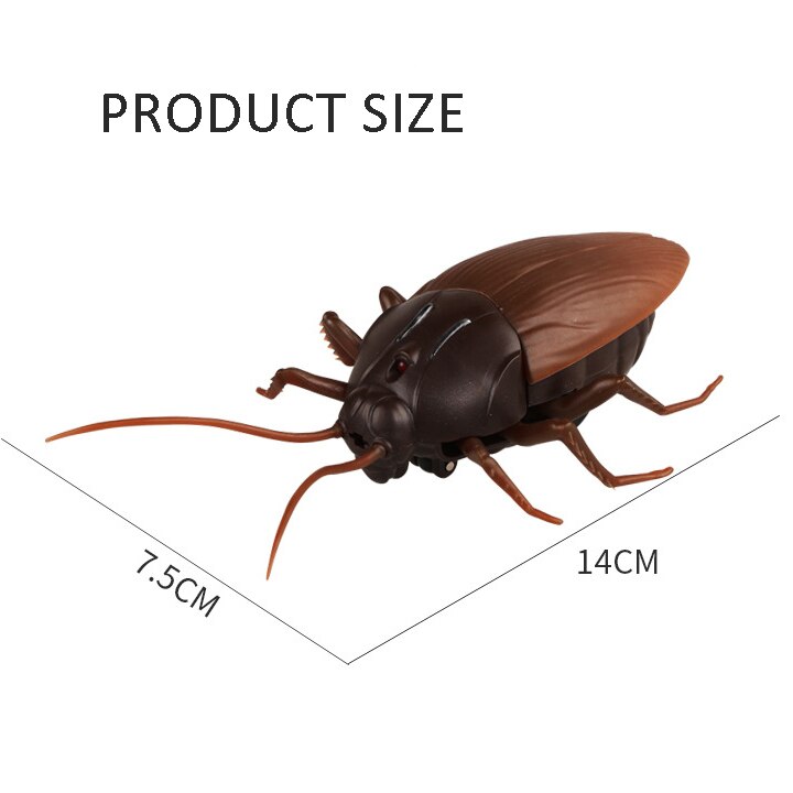 External remote control insect crawling toy simulation red horror creepy Halloween funny