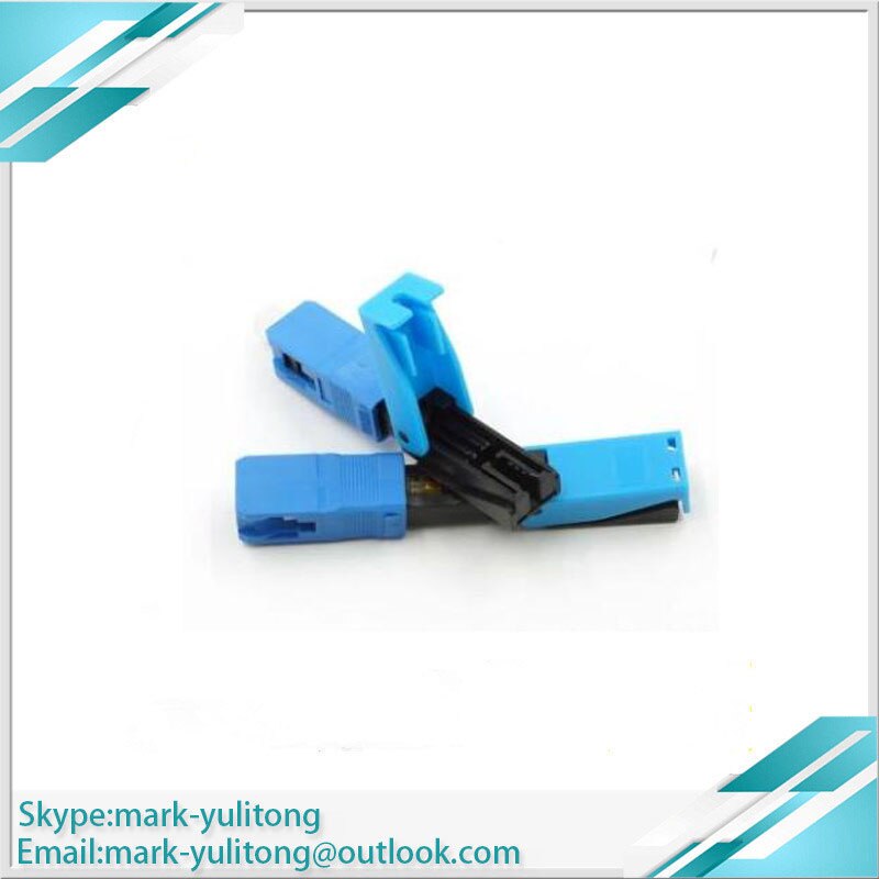100pcs. Conector rápido da fibra ótica do sc do fio rápido do sc do sc do sc do fio da fibra ótica de ftth sc upc