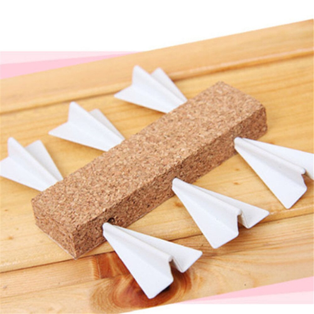 Chinchetas en forma de avión para el hogar, chinchetas de pared para oficina, 6 uds.