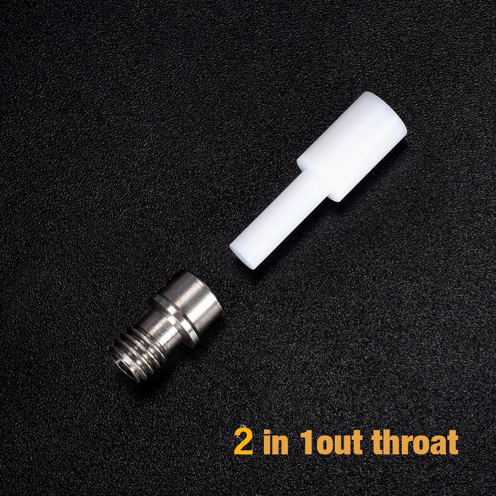 3d skriverdeler tc -02 throat ptfe teflonto tube zsy 2 in 1 out hotend ekstruder 3 in 1 out multi-color hotend vs  e3d v6 throat