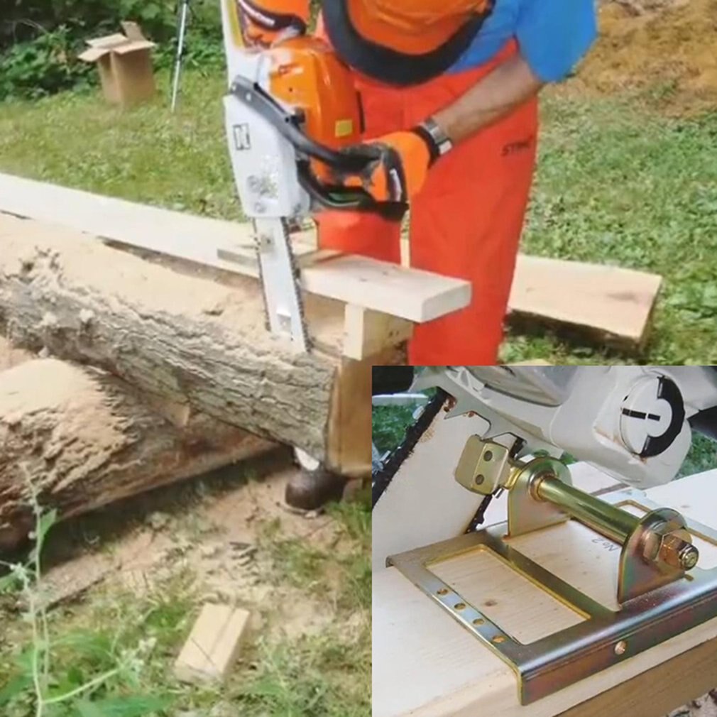 Mini Chainsaw Mill Lumber Cutting Guide Bar Saw Wood Timber Chainsaw Attachment Cut Guide Milling Cutter for Builders