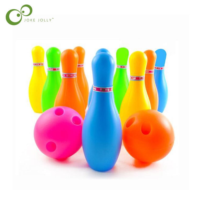 11Cm Plastic Kleur Bowling Kinderen Indoor Sport Puzzel Baby Familie Vroegschoolse Educatie Speelgoed Lyq