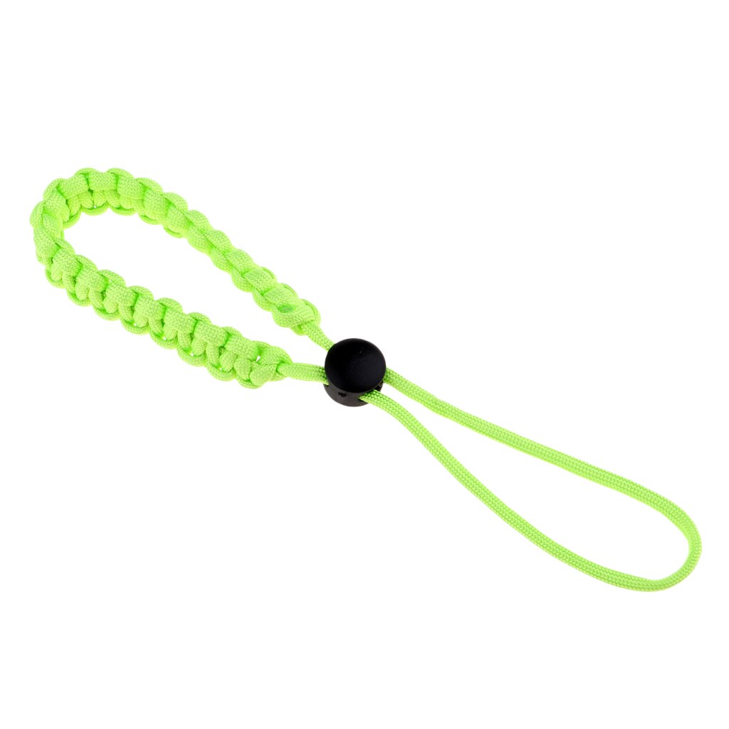 Scuba Dive Waterproof Safety Wrist Strap Lanyard Camera Torch Hand Grip Rope Safety Gear Holder for Underwater Snorkeling BCD: Fluorescent Green