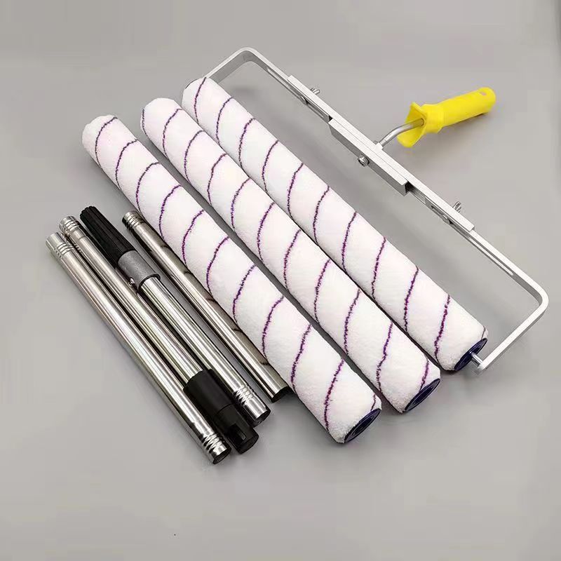 Pincel de rodillo de pintura de 18 pulgadas, herramienta de mango de pintura de felpa corta, media y larga para decoración de pared, soporte de herramienta de mango de pintura de 6MM/9MM
