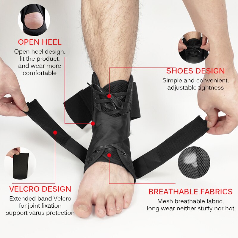 Fitness Enkelbrace Ondersteuning Elastische Voet Bandage Verstuiking Preventie Zwelling Achilles Tendinitis Sport Beschermende Accessoires