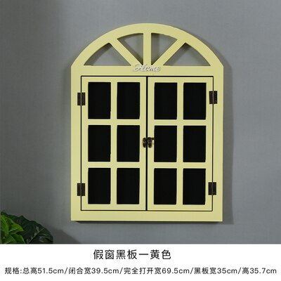 Decoraciones de pared para tienda de café, pizarra falsa para fondo de ventana, adornos colgantes de pared, mensaje para tienda de té y leche: W41X1.5XH52cm Y