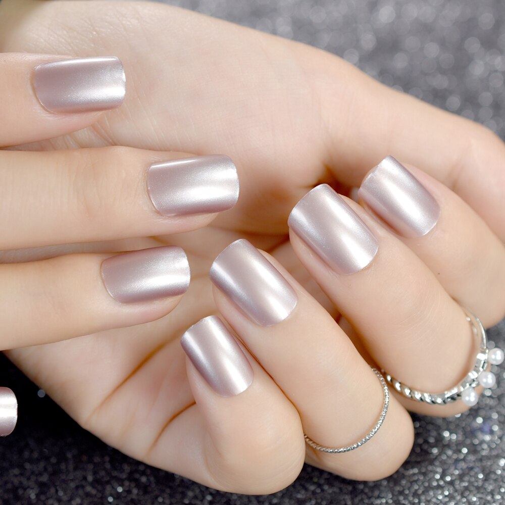 Quadrat Mittel Klassische Nagel Gelb Butter Vulgär Glänzend Banane Gel Nagel tipps Acryclic Künstliche Presse Auf NäGel: Z758