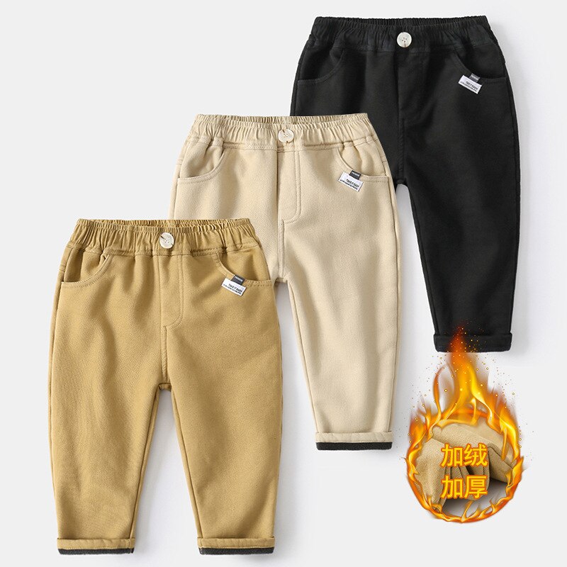 Zimowe ciepłe pluszowe spodnie dla chłopca spodnie dla chłopców spodnie dresowe bawełniane długie spodnie elastyczny pas dorywczo spodnie chłopięce biegaczy
