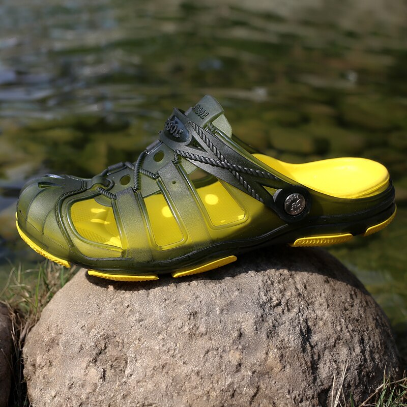 Tuin Slippers Water Schoenen Mannen Lopen Hollow Zomer Strand Aqua Slipper Outdoor Zwemmen Sandalen Tuinieren Schoenen