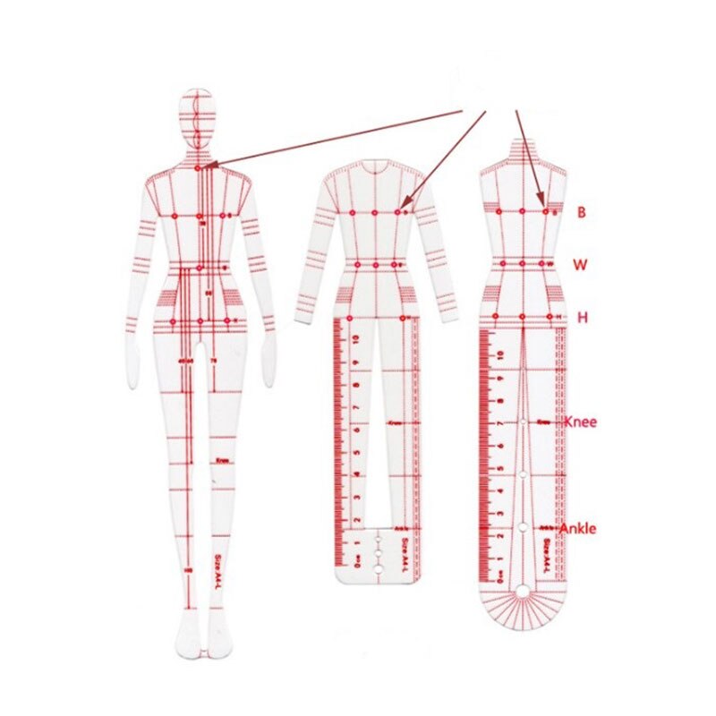Women Drawing Ruler Figure Drawing Template For Sketch Template Painting