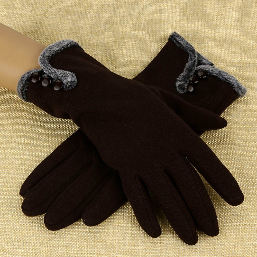 Перчатки Зимние Женские Gloves Women Cashmere Keep Warm Driving Full Finger Gloves Screen Glove Women's Gloves Перчатки #30
