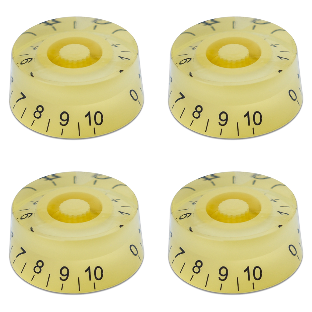 4 stk. guitar volumenknapper top hat knapper hastighed volumen tonepedal kontrolknapper til elektrisk guitar bas 29 farver: Blomme