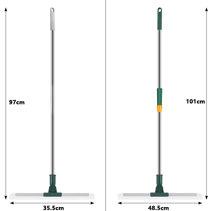 Reinigungsbürste mit langem Griff, teleskopisch, magischer Besen, Silikon-Bodenwischer, Rakelstreifen, Fensterglas, Haushalt, Badezimmer, Kehren