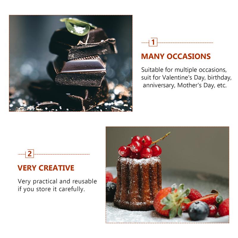 2PCS Durable Portable Wrapping Box Packing Box for Decor Candy Party