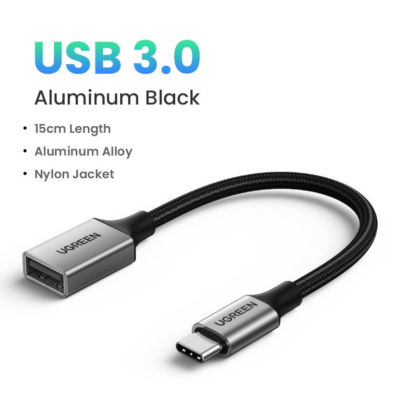 Ugreen usb c adaptador tipo c para usb 3.0 adaptador thunderbolt 3 tipo-c adaptador otg cabo para macbook pro ar samsung s10 s9 usb otg: CÉU AZUL