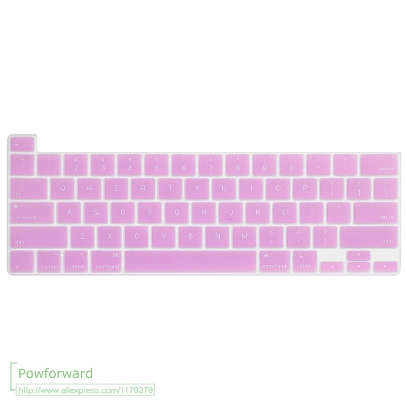Silicone Keyboard Cover Protector Silicone Skin for MacBook Pro 16 inch Release with Touch Bar & Touch ID A2141: Lavender