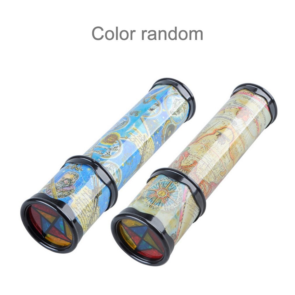 Magiczne plastikowe kalejdoskop dzieci dzieci edukacyjne zabawki fantazyjne kolorowy świat chłopców zabawka dla dziewczynki-losowa dostawa kolorów: mały rozmiar