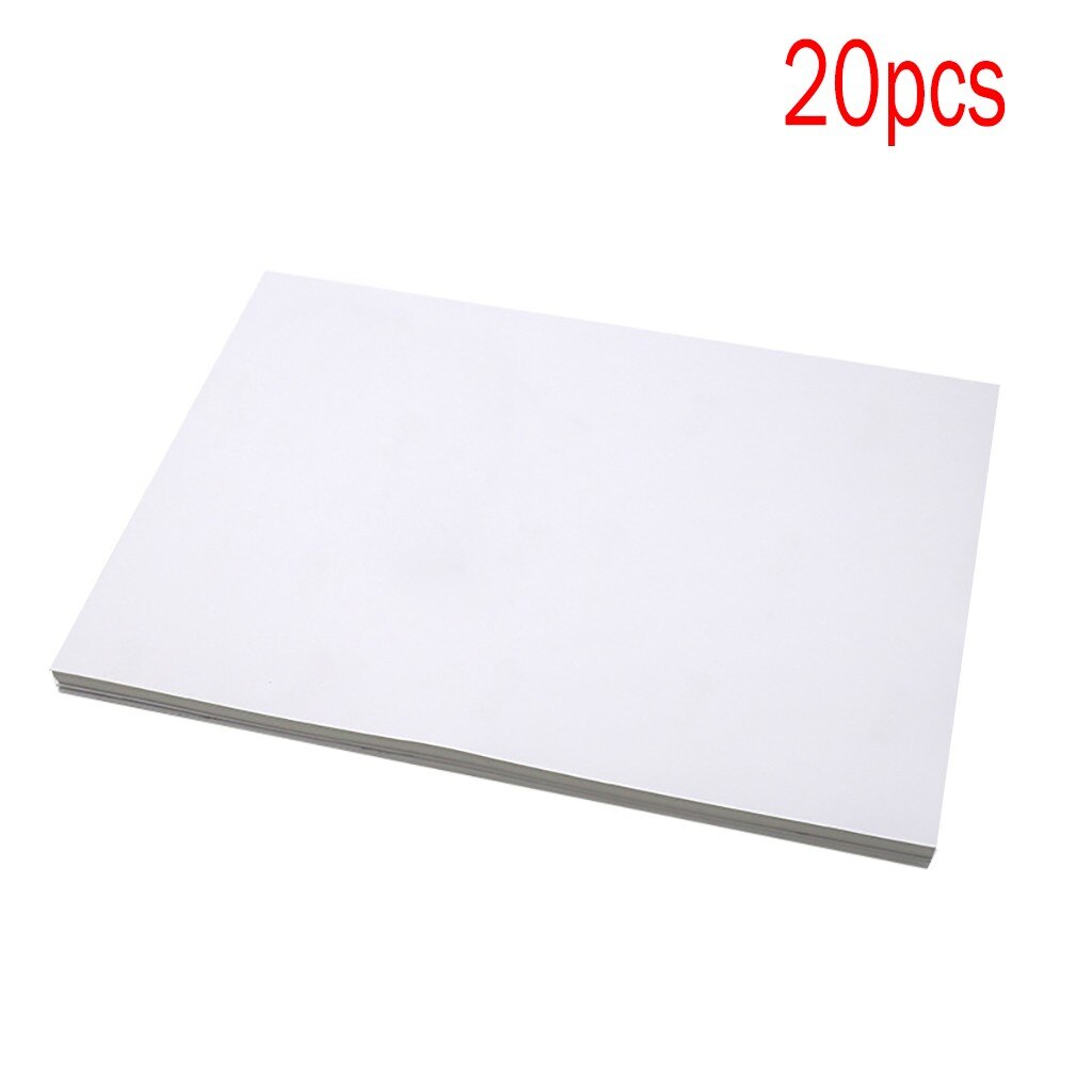 A4 Printable Heat Fabric Transfer Paper For DIY Cup And Cloth Easy Transfer: 20PC