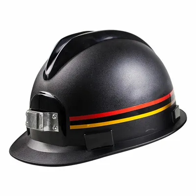 Miners Helmet with Charging Headlights ABS Material Anti-piercing Safety Helmet Construction Working Hard Hat: Red