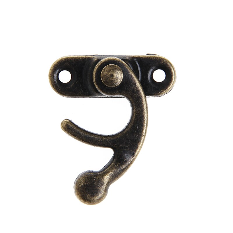 12X Antike Dekorative Schmuck Wein Holzkiste Haspe verriegeln Haken + Schrauben Heißer