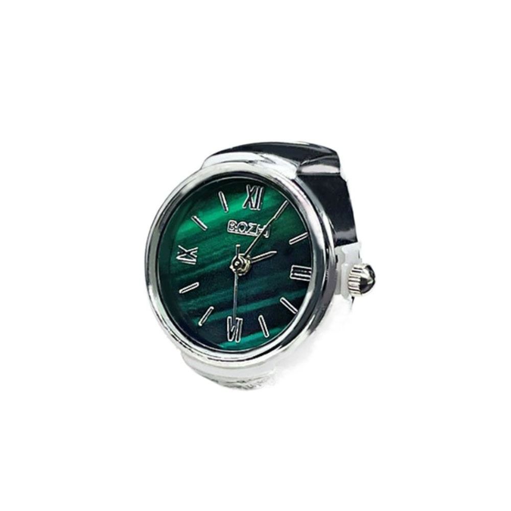 Montre numérique à quartz ronde pour hommes et femmes, matiques extensibles élastiques, bague vintage, de: Rose