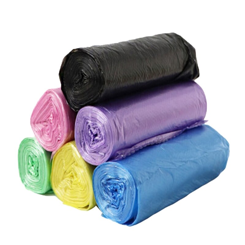 6 Colors Household 5 Rolls Disposable Rubbish Bin Liner Plastic Garbage Bag Home Waste Trash Storage Container Bags