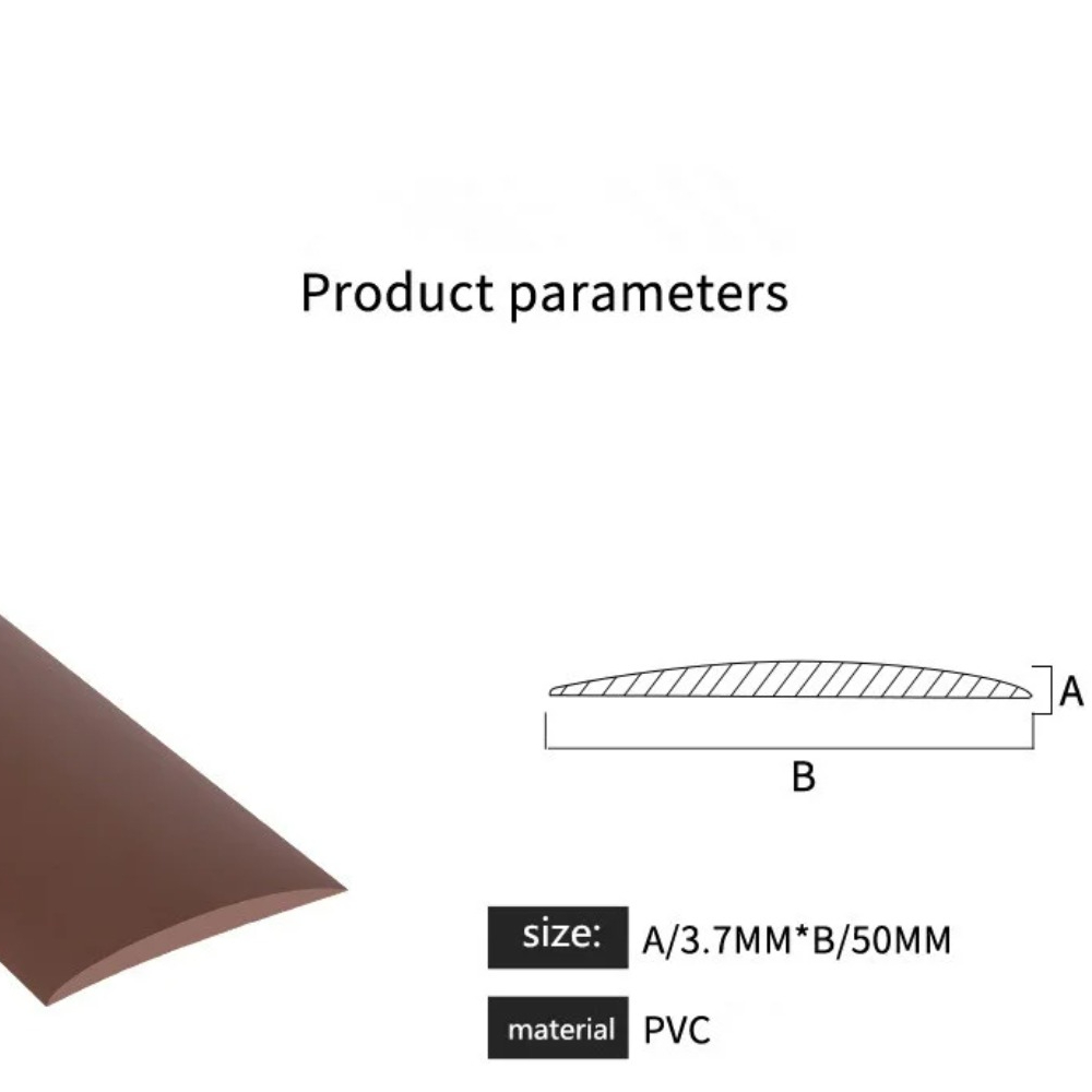 1pc 1 mx 5cm trægulvovergangsliste kantlist gulvfuger pvc slidstærk universal kantlist tærskelliste