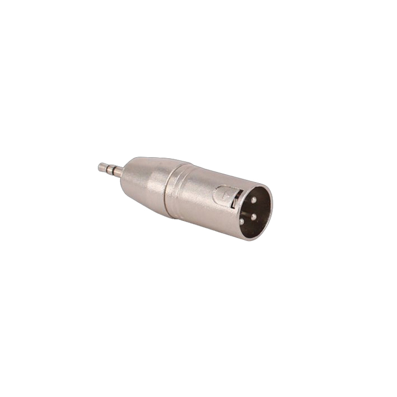 Audio Jack 3 Pin XLR Adapter Connector to 3.5 mm Male Female 6.35 mm To XLR Plug Audio Converter Microphone Adaptors: Rose Red