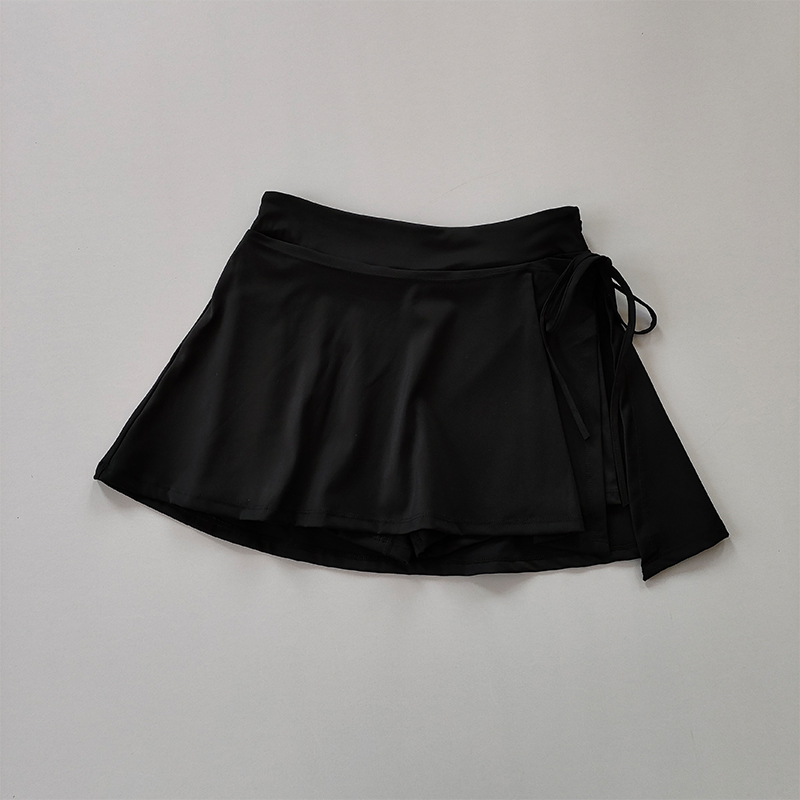 Sportyoga Rok Badminton Tennisrok Broek Half-body Sneldrogend Zakrok Zijsplitbandrok Broek voor uitloper: M / Black