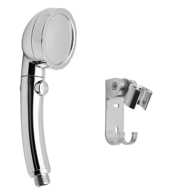 Handheld Douchekop Hoge Druk Chrome 3 Spary Instelling Met On/Off Pauze Schakelaar Waterbesparende Verstelbare Luxe Spa afneembare: screw set