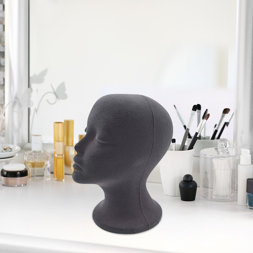 Foam Female Mannequin Head Model Wigs Glasses Display Holder Stand Photograph Prop Multi-purpose Barber Shop Mannequins Head