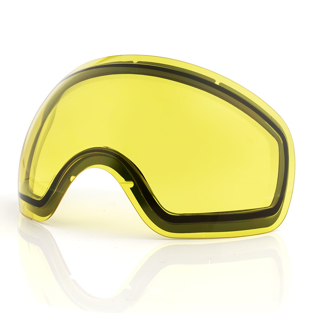 COPOZZ brand double brightening lens for ski goggles of Model GOG-2812 increase the brightness Cloudy night to use(only lens)