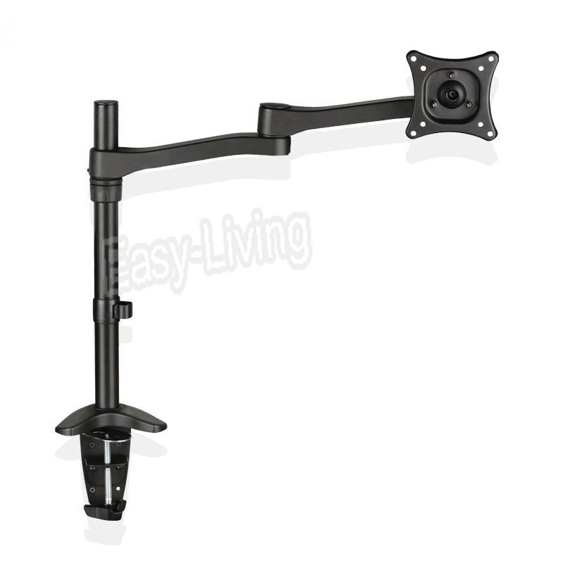 Aluminium Desktop Monitor Mount Arm Full Motion 360 Graden 13-24 &quot;LCD LED Monitor Houder Laden 5kgs zwart