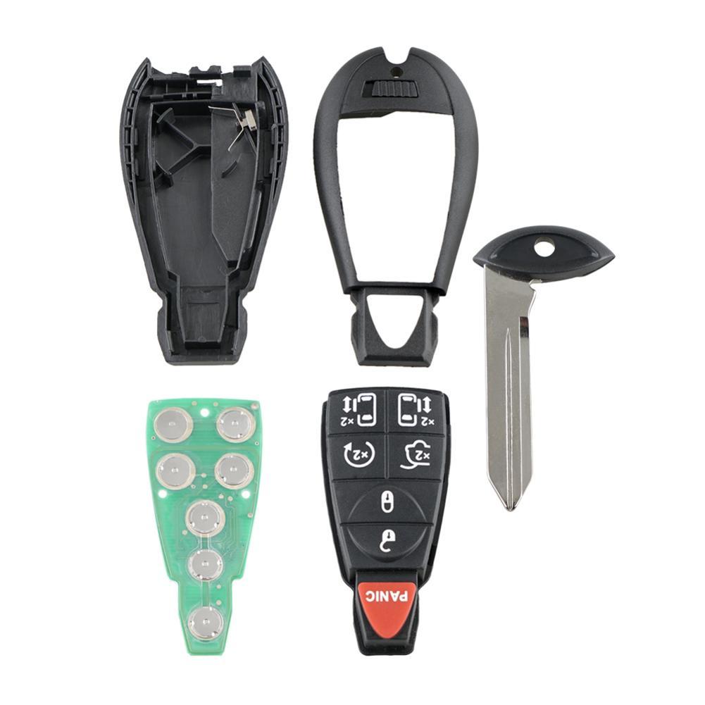 Auto Afstandsbediening Sleutel, ABS Auto Keyless Draadloze Afstandsbediening Ongesneden M3N5WY783X J28 Fit voor Dodge Ram 1500 2500 3500 4500