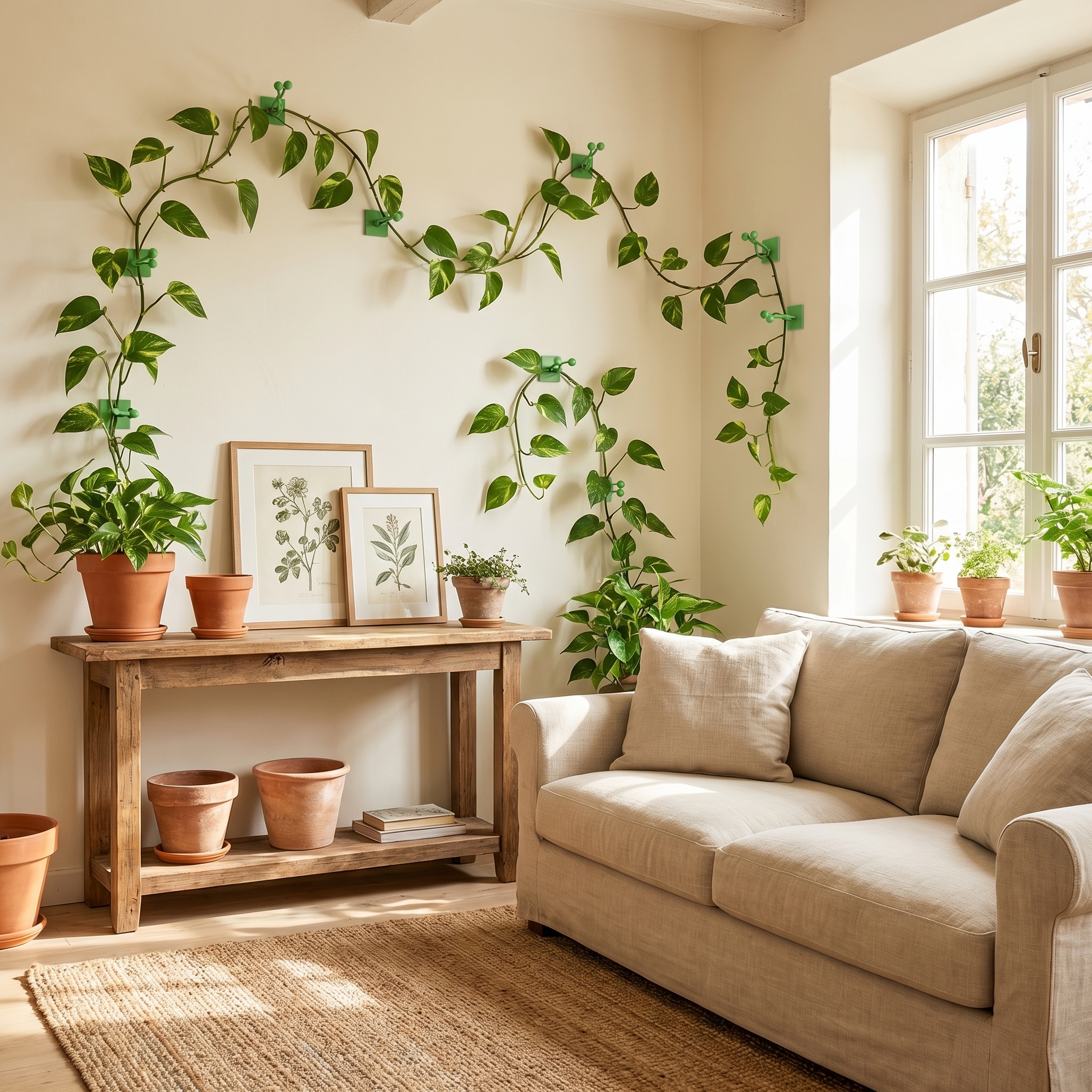 10/50/100Pcs Plant Wall Clips for Climbing Pothos Climber Support Wall Clips for Support Strong Self-Adhesive For Indoor Plants