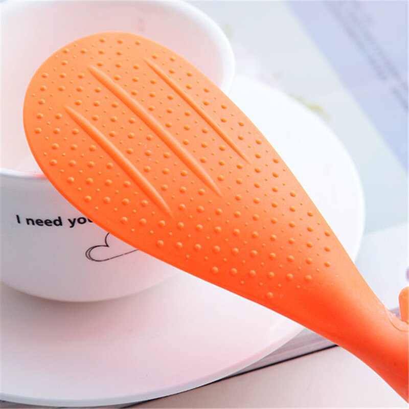 Accesorios de cocina cuchara de arroz ABS antiadherente, cucharas de cocina cucharón de sopa cucharón de la vajilla cocina de arroz Gadgets de cocina