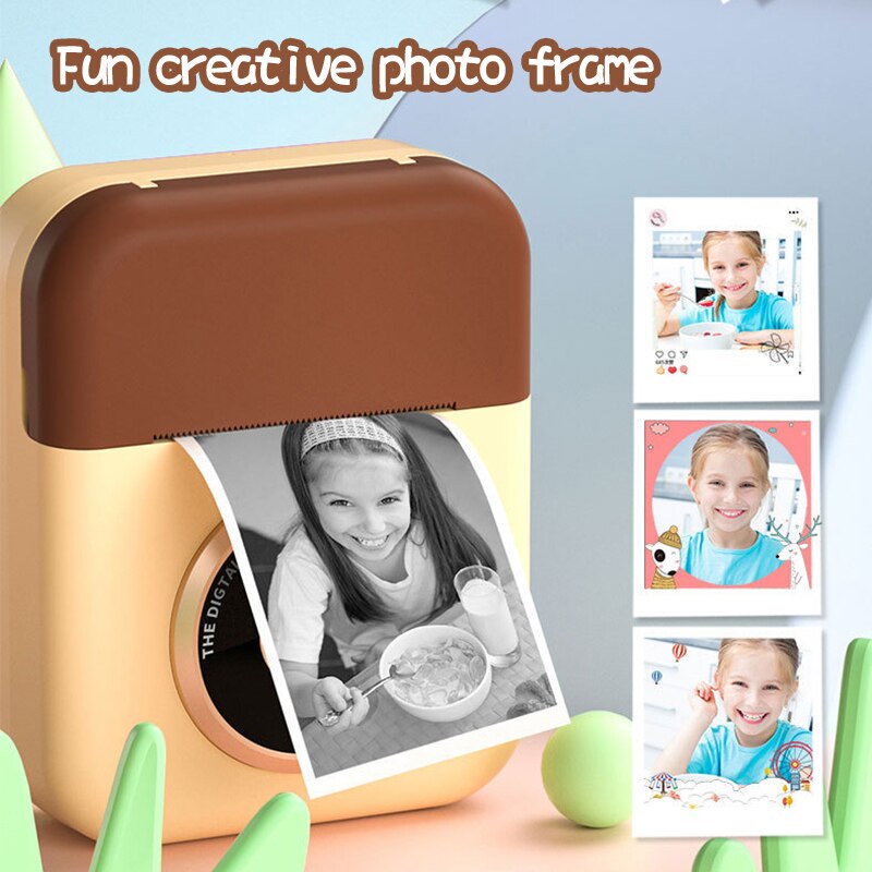 Kids Camera Children Instant Print Camera Digital Camera For Kids 100pc Papers Child Toy Camera Birthday Christmas