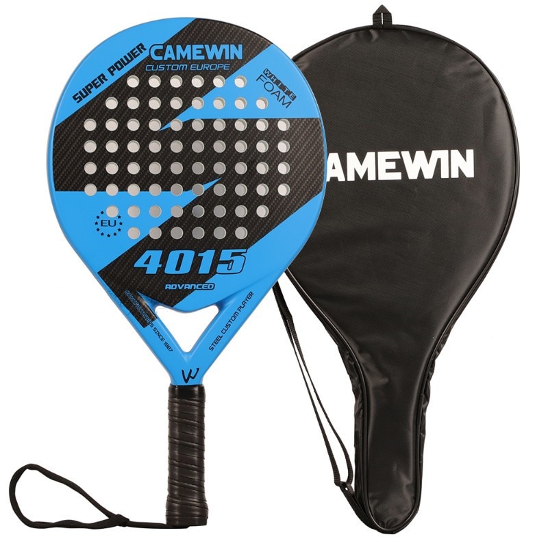 Beach Tennis Carbon Rackets Unisex Lightweight Soft EVA Face Racquet Adult Glass Fiber Pickleball Paddle with Bag