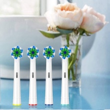 4 Stuks Opzetborstels Voor Oral B Elektrische Tandenborstel Voordat Power/Pro Gezondheid/Triumph/3D Excel/Schoon Precisie Vitaliteit