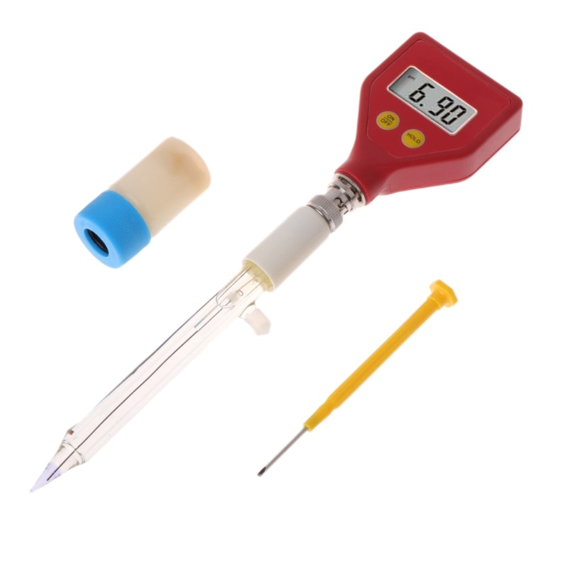 Ph meter skarp glaselektrod för vatten mat ost mjölk jord ph test: Default Title