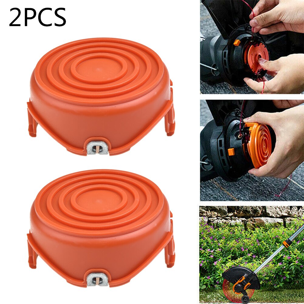 2PCS Trimmer Strimmer Spool Cover Cap Lawn Mover Accessories Parkside Garden Tool Parts For Black Decker GL315 GL350 GL650 GL670