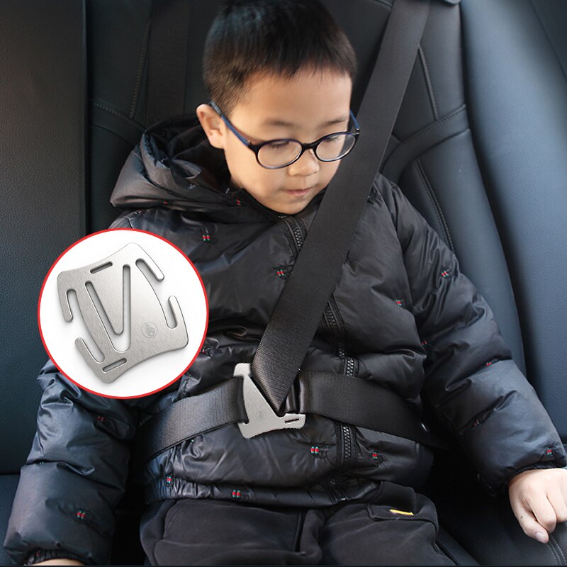 Child Seat Belt Adjustment Retainer Clip Automobile Seat Belts Safety Limiter Fit Car Seat Belts Accessories 304 stainless steel