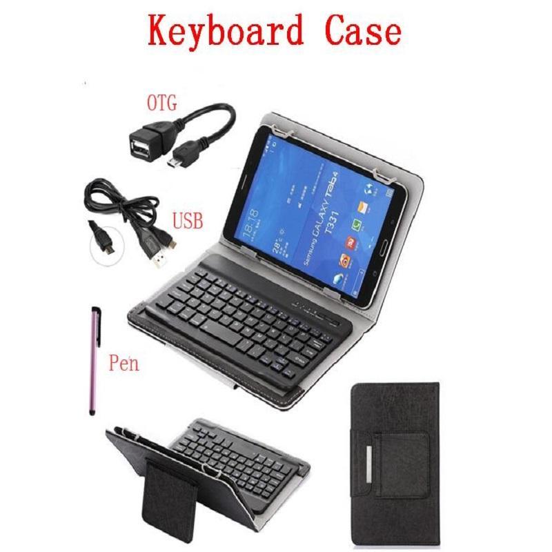 Wireless Bluetooth Keyboard Stand Case Voor Samsung Galaxy Tab S3 9.7 T820 T825 Tablet Universele Toetsenbord Pu Leather Cover + pen