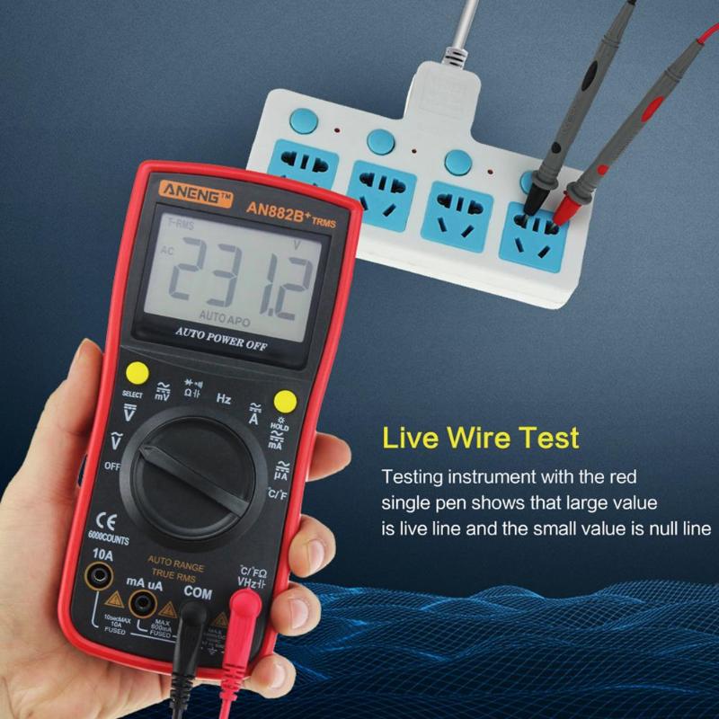 1000V 20A profesional digitale multimeter tester transistor tester elektrische meter Multimeters met probes draden tang ampèremeter